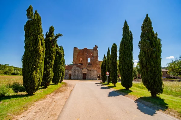 Las Ruinas Abadía San Galgano Toscana Itay — Foto de Stock