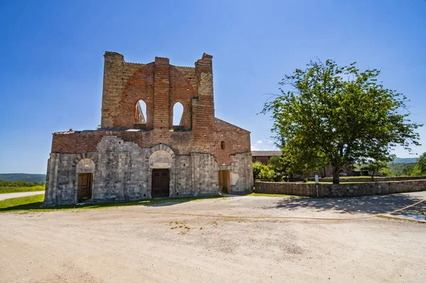 Las Ruinas Abadía San Galgano Toscana Itay — Foto de Stock