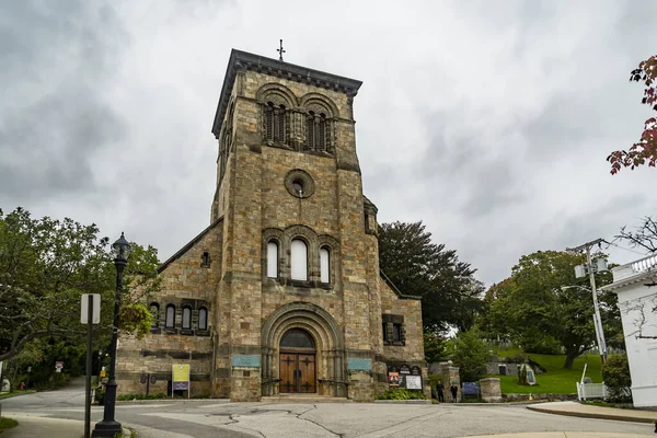 Plymouth Août 2018 Première Église Paroissiale Dans Petite Ville Plymouth — Photo