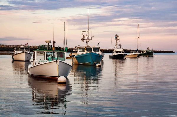 Barcos Pesca Porto Camp Ellis Maine Dia Verão Estados Unidos — Fotografia de Stock