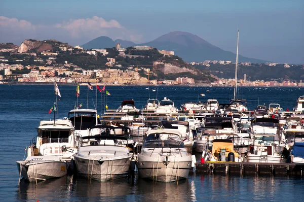 Paesaggio Miseno Suo Promontorio Lago Dal Monte Procida Napoli Italia — Foto Stock