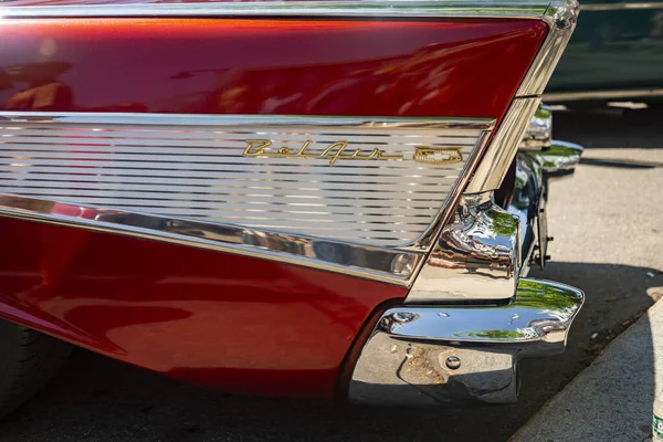 Saco Maine Lipiec 2021 Stary Amerykański Samochód Corocznej Wystawie Miasteczku — Zdjęcie stockowe