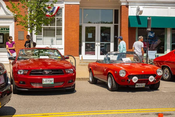 Saco Maine Luglio 2021 Vecchia Auto Americana Una Mostra Annuale — Foto Stock