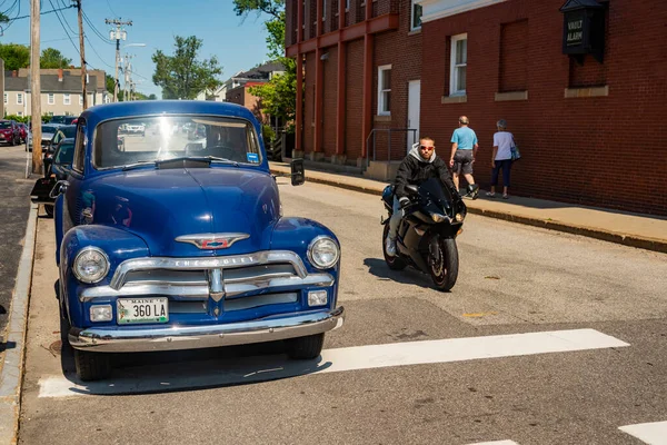 Saco Maine Juli 2021 Altes Amerikanisches Auto Einer Jahresausstellung Der — Stockfoto