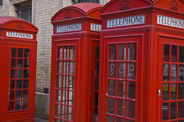 Botas de telefone de Londres — Fotografia de Stock