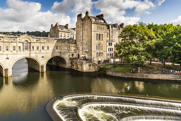 Pulteney Bridge řeka Avon — Stock fotografie