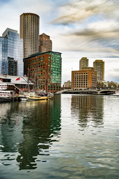O horizonte de Boston — Fotografia de Stock