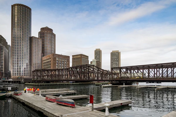 Porträt von Boston Downtown — Stockfoto