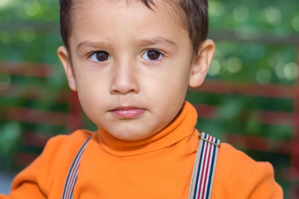 Portrait of a boy with brown eyes — Stock Photo, Image