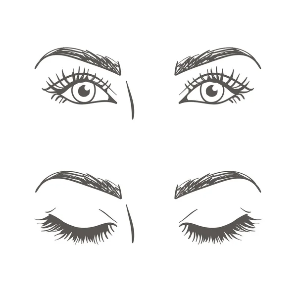 Zeichnung des Auges — Stockfoto