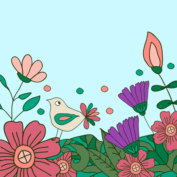 Patrón floral — Vector de stock