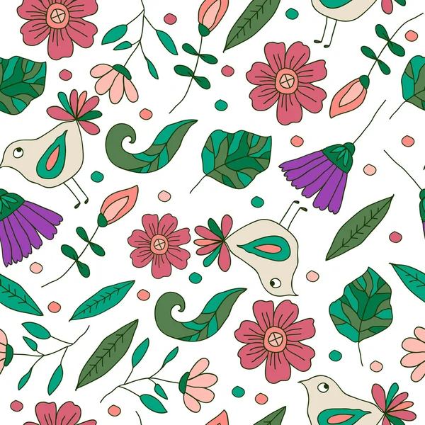 Floral seamless pattern — Stock Vector