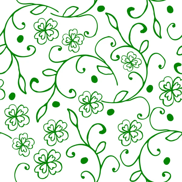 Clover seamless pattern — Stock Vector