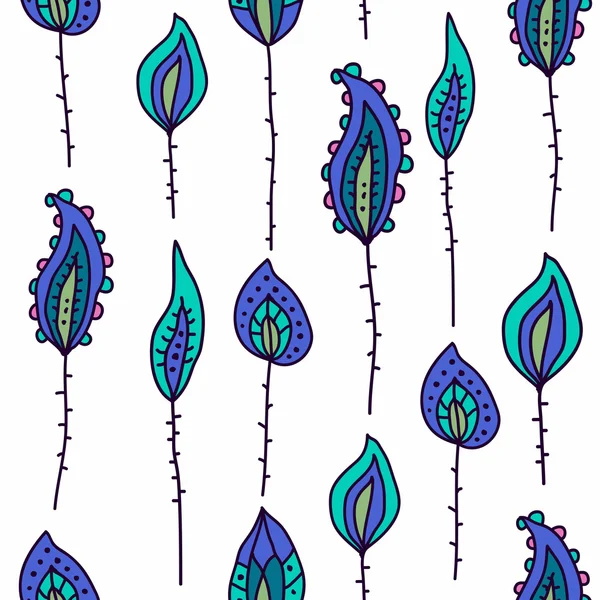 Fond de fleurs abstraites sans couture — Image vectorielle