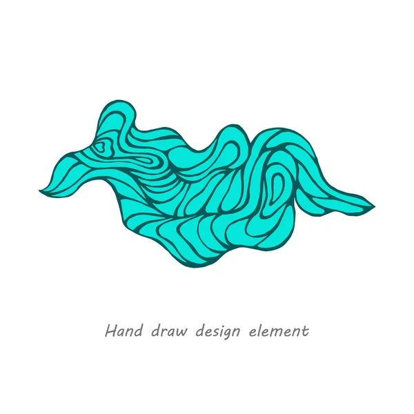 Hand Rita wave element — Stock vektor