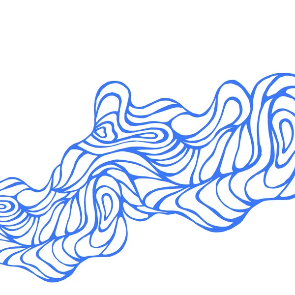 Ручний елемент малювання хвилі — стоковий вектор