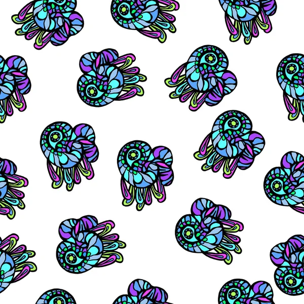Nahtlose abstrakte Blumen Hintergrund — Stockvektor