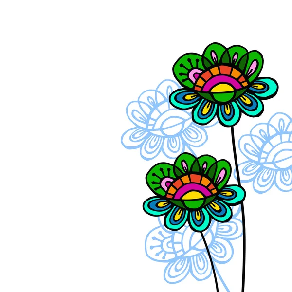 Abstrakte Blumen Hintergrund — Stockvektor