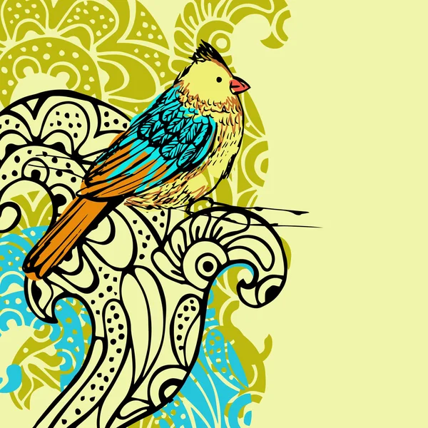 Fondo de aves — Vector de stock