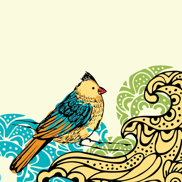 Fondo de aves — Vector de stock