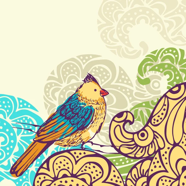 Fondo de aves — Vector de stock