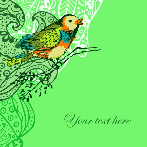 Fondo de aves — Vector de stock