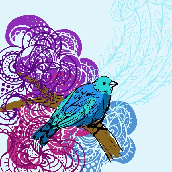 Fondo de aves — Vector de stock