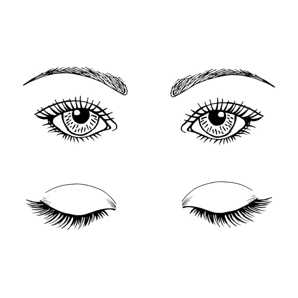 Augen schminken — Stockvektor