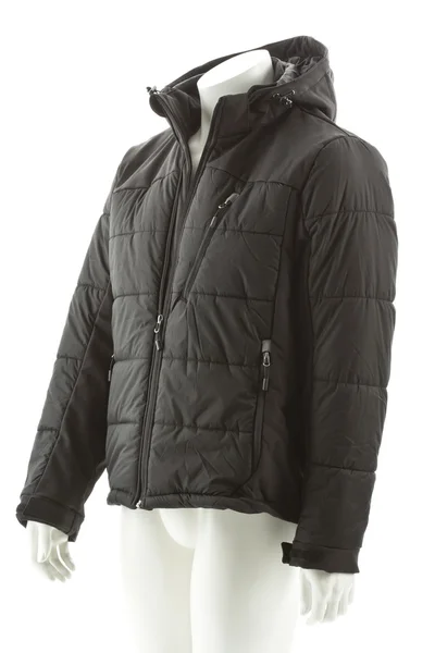 Black winter-jacket — Stock Photo, Image