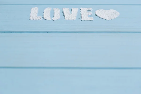 Aşk yazı ile kalp — Stok fotoğraf