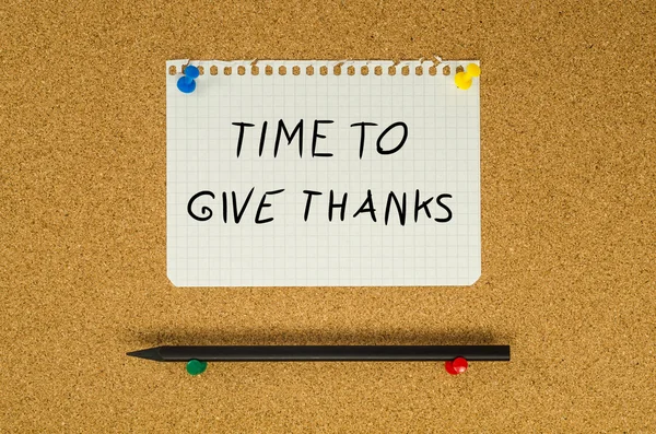 感謝を与えるために時間 — ストック写真