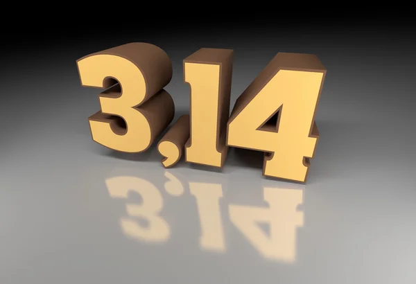 Número Pi (3,14 ) — Fotografia de Stock