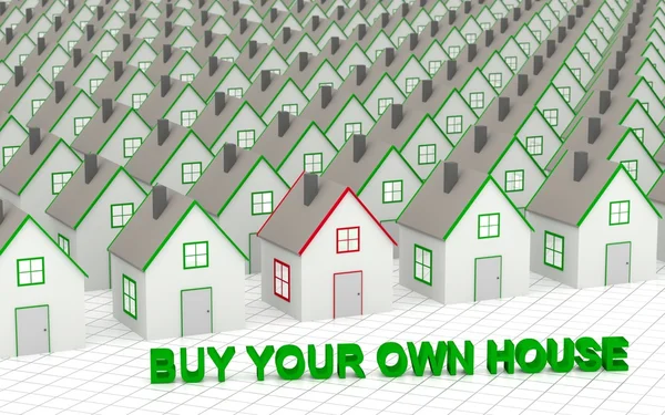 Kiezen en kopen van uw eigen huis. — Stockfoto