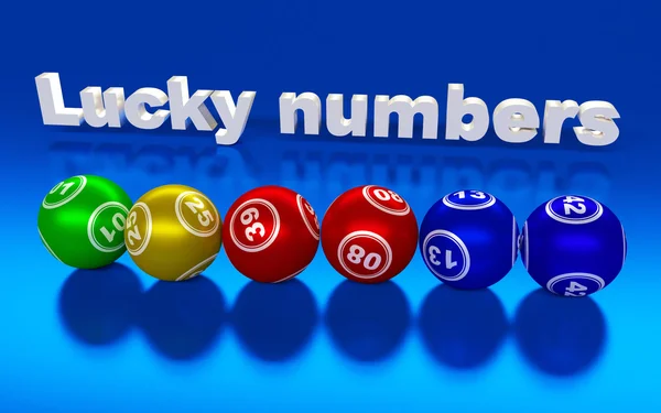 Números de lotería suerte —  Fotos de Stock