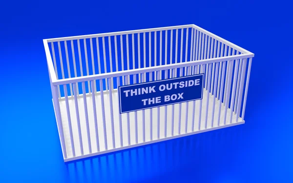 Think outside the box — Stock Photo, Image