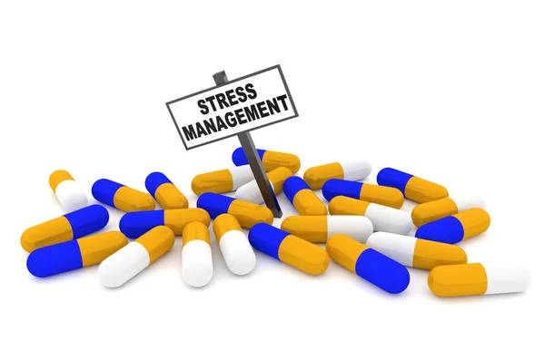 Stress management pills — Stock Photo, Image