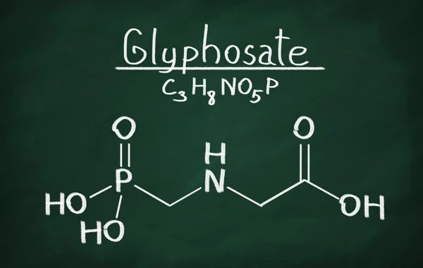 Glyphosate molekülünün yapısal modeli 