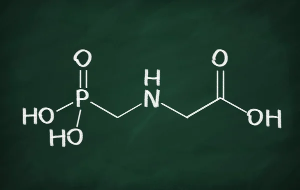 Strukturella modell av glyfosat molekyl — Stockfoto