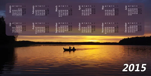 Kalender för 2015 — Stockfoto