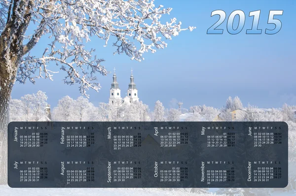 Kalendář pro rok 2015 — Stock fotografie