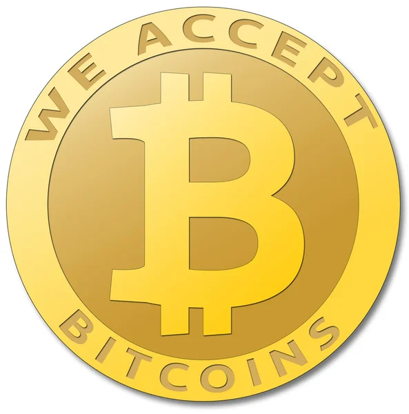 Gyllene bitcoin virtuell valuta. — Stockfoto