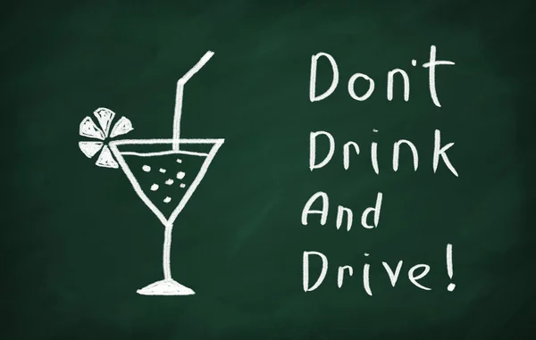 Не пей за рулём.! — стоковое фото
