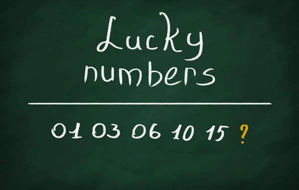 Números afortunados — Foto de Stock