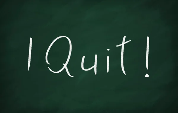 I quit! — Stockfoto