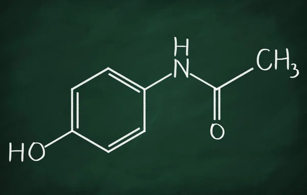 Estrutura da molÃ©cula de paracetamol Fotografias de Banco de Imagens