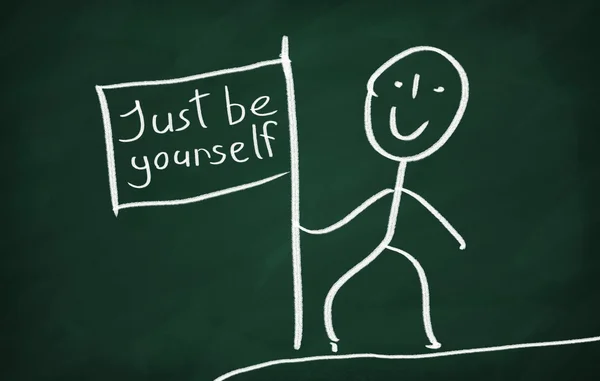 Just be yourself — Stock Photo, Image