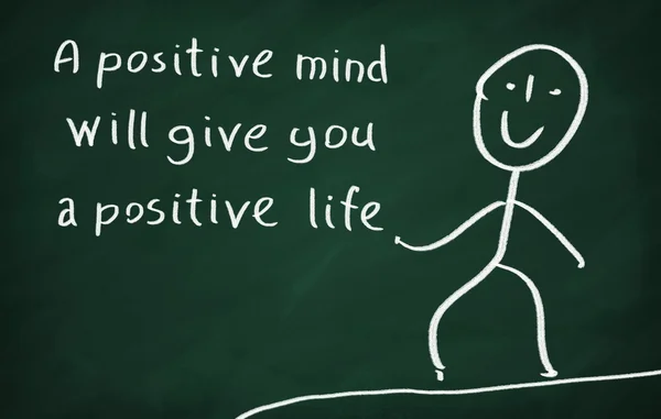 Una mente positiva te dará una vida positiva — Foto de Stock