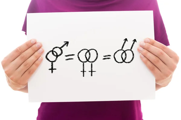 Gay and lesbian signs — Φωτογραφία Αρχείου