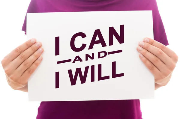 I can and I will — Stock Photo, Image