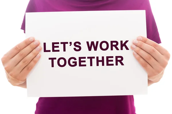 Let's work together — Stock Photo, Image